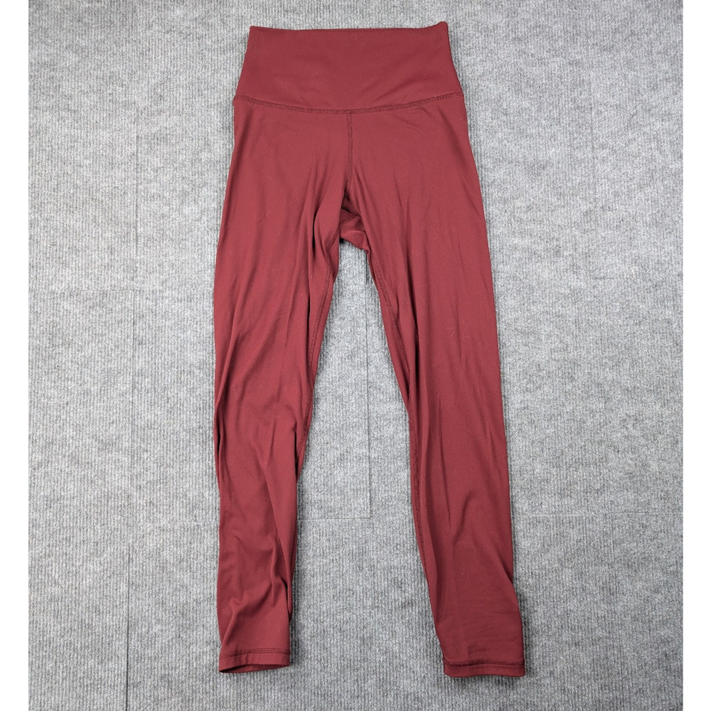 Quince Leggings Womens Small Red Athletisure Stretch Comfort Gym Training Soft